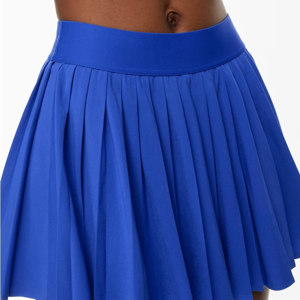 Aritzia Blue Pleated Tennis Skirt